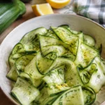 Salade de courgettes crues marinées au citron - Facile fait maison