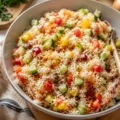 Salade de riz colorée aux légumes croquants - Facile fait maison