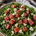 Salade de roquette pastèque feta - Facile fait maison
