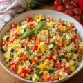 Salade de semoule aux légumes d'été - Facile fait maison