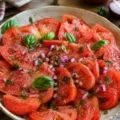 Salade de tomates cœur de bœuf à l'ancienne - Facile fait maison