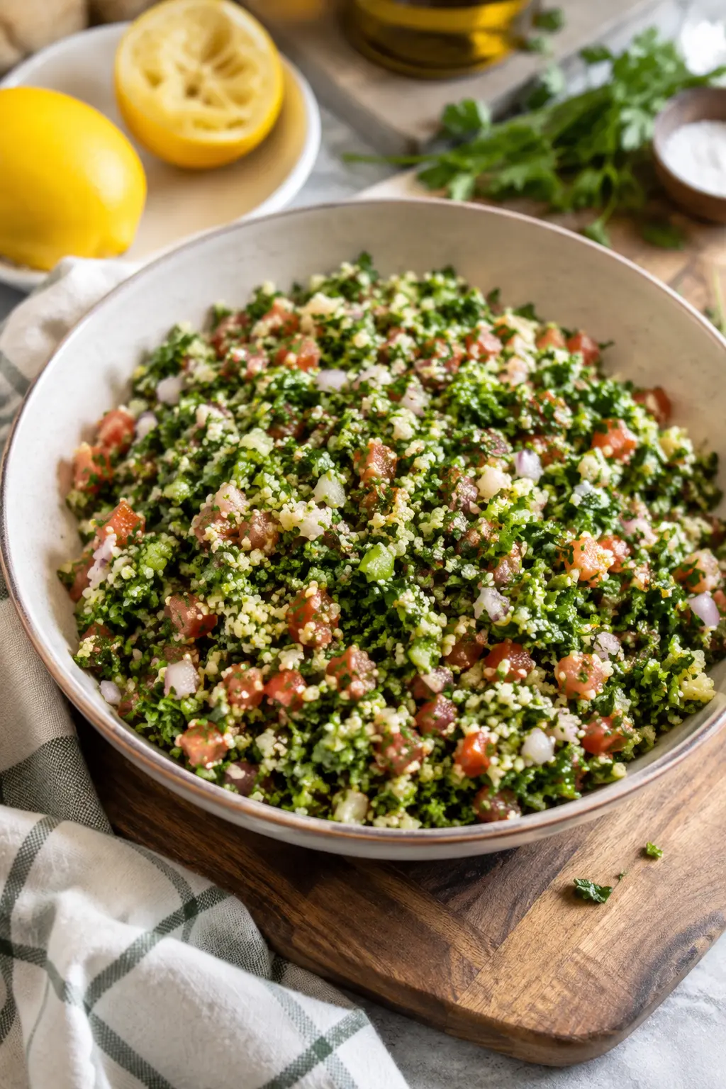 Taboulé libanais express au citron - Facile fait maison