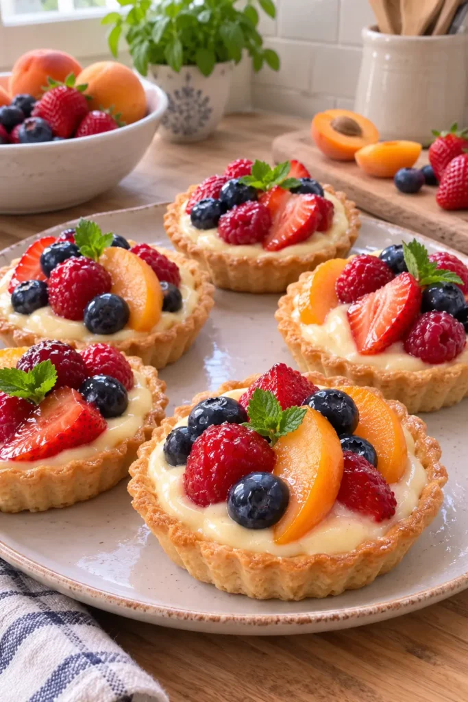Tartelettes individuelles aux fruits d'été - Facile fait maison