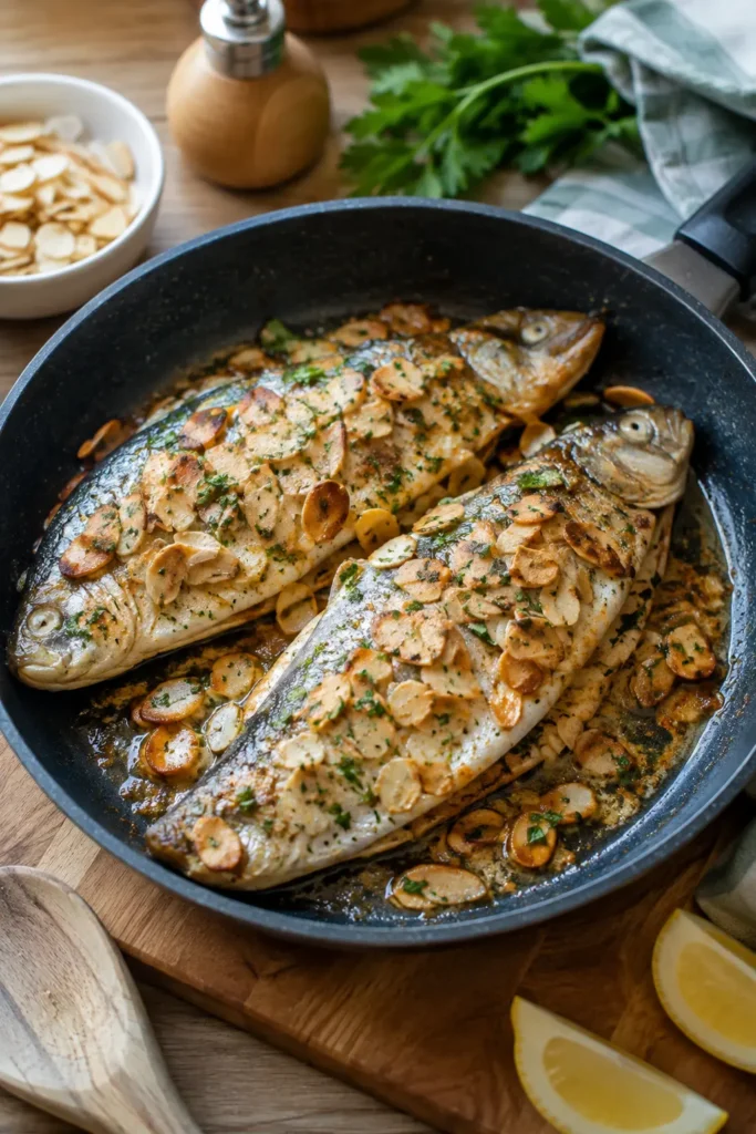 Truite aux amandes à la poêle - Facile fait maison