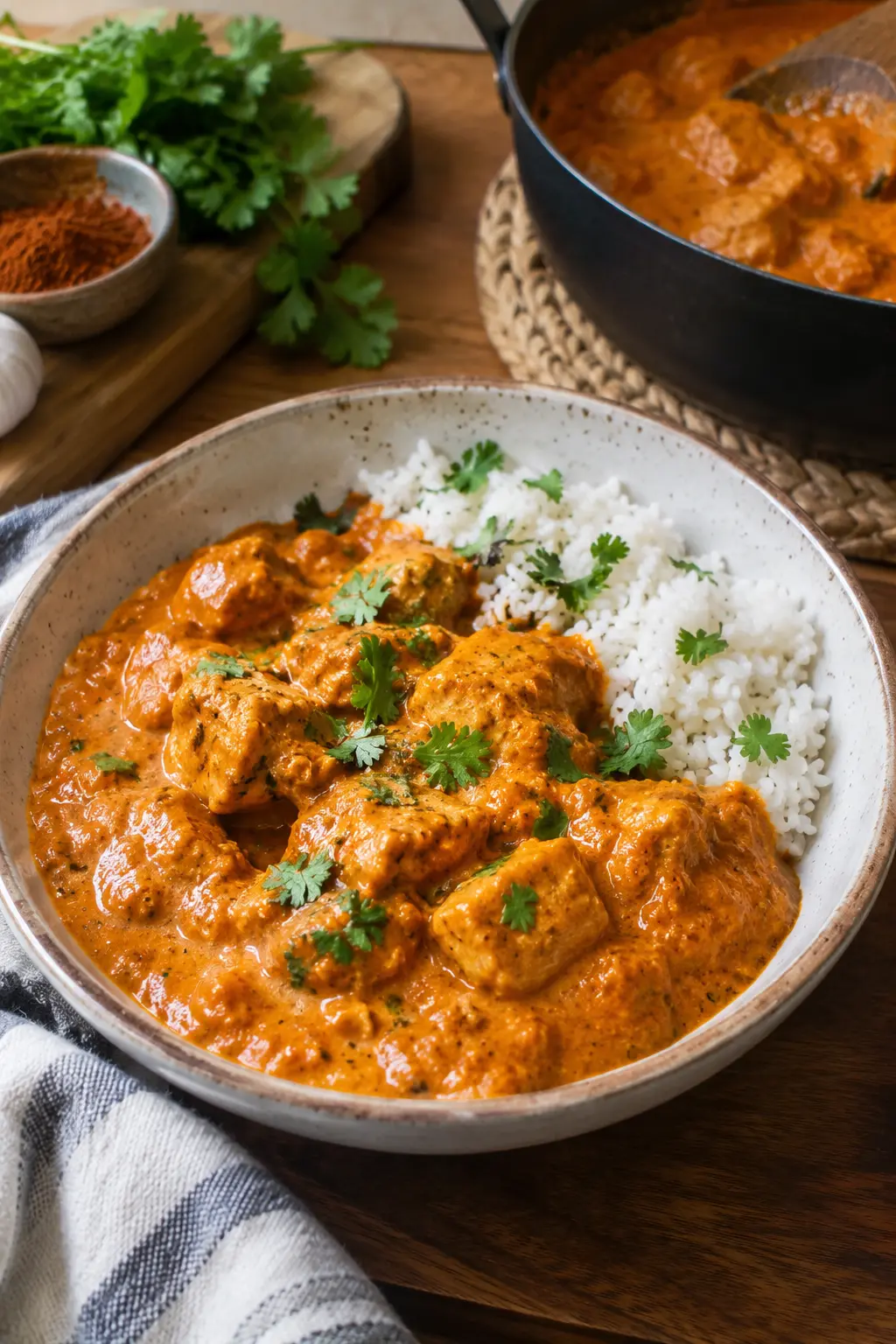 Butter Chicken indien au beurre et épices - Facile fait maison