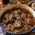 Carbonade flamande au pain d'épices et bière - Facile fait maison