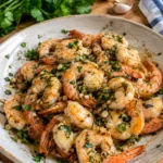Crevettes sautées à l'ail et persil plat - Facile fait maison