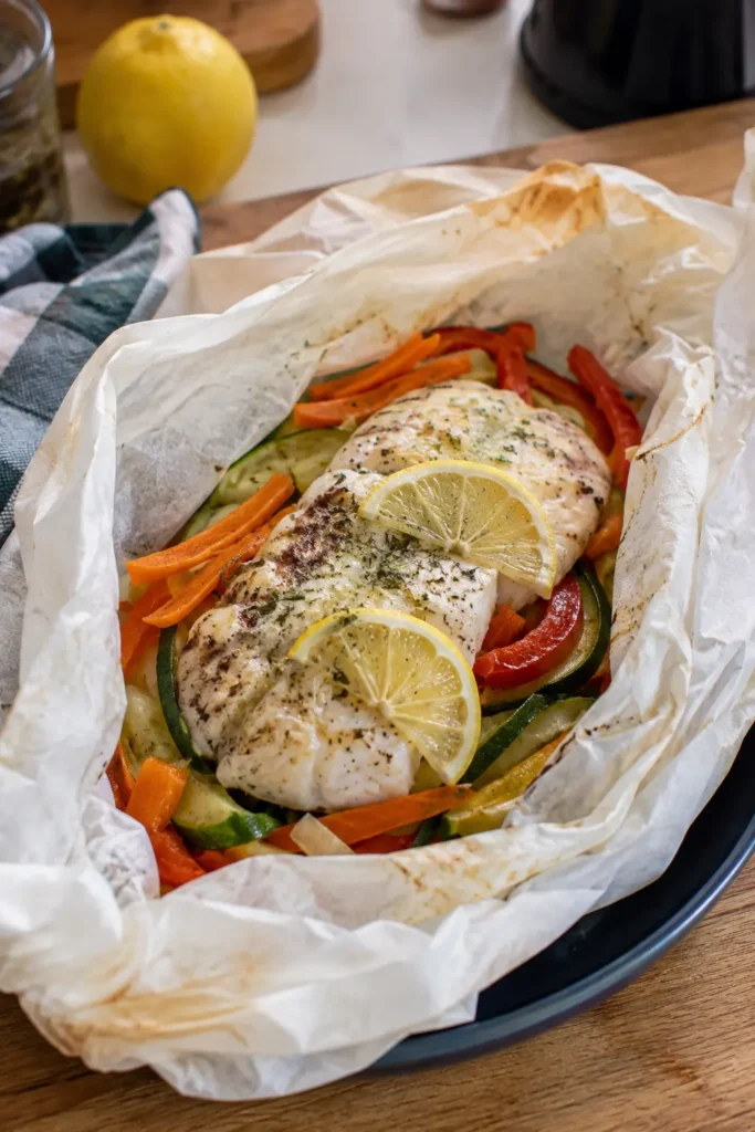 Filet de cabillaud en papillote - Facile fait maison