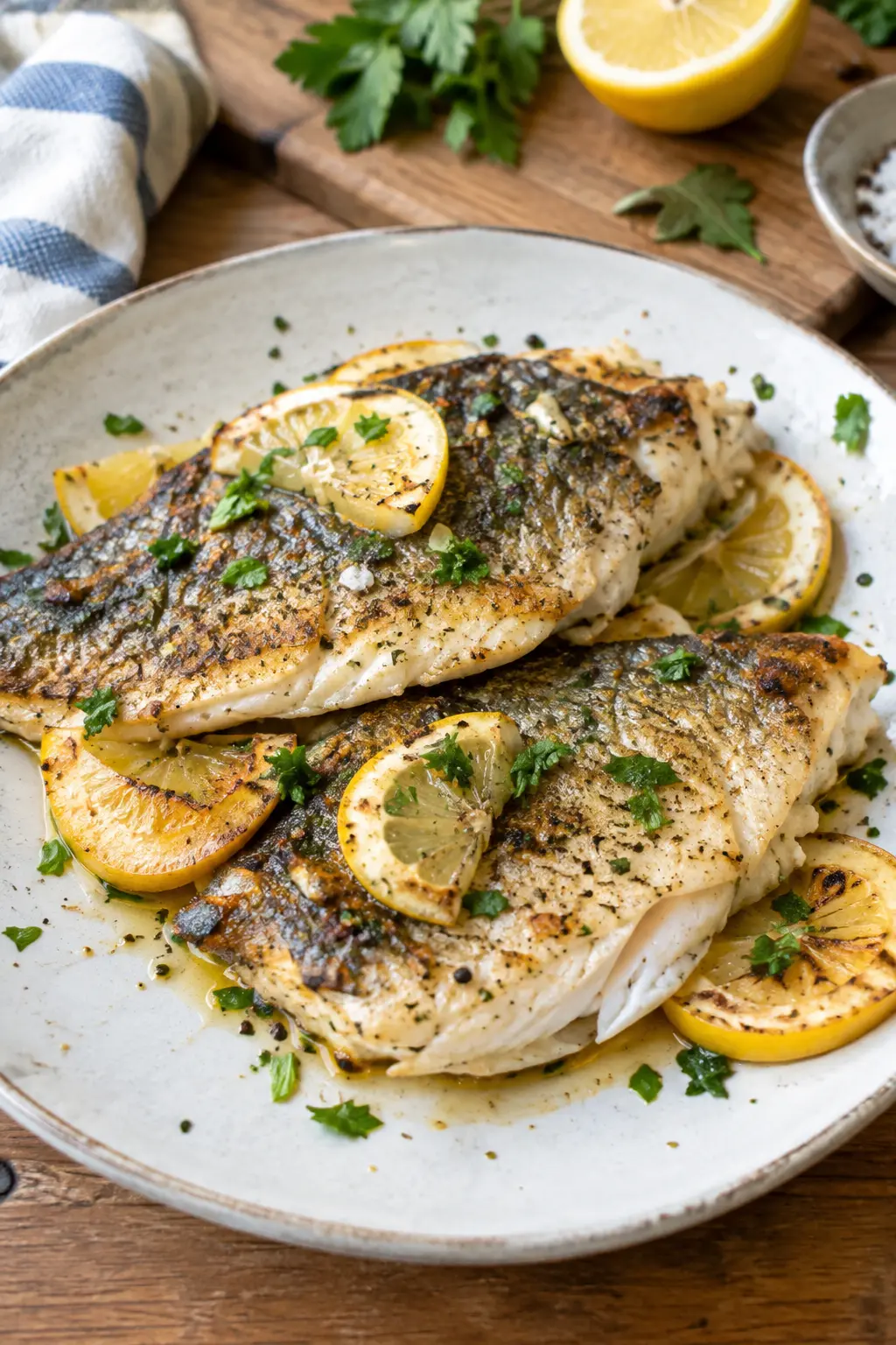 Filet de daurade à la plancha au citron - Facile fait maison
