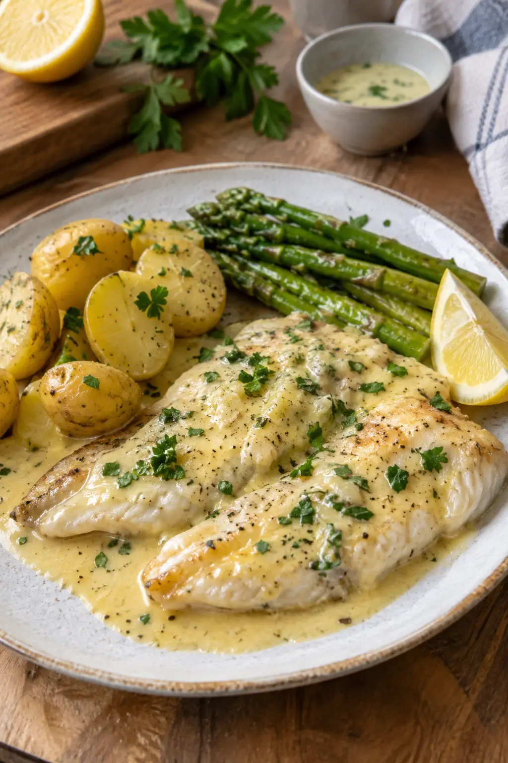 Filet de sole au four au beurre blanc - Facile fait maison
