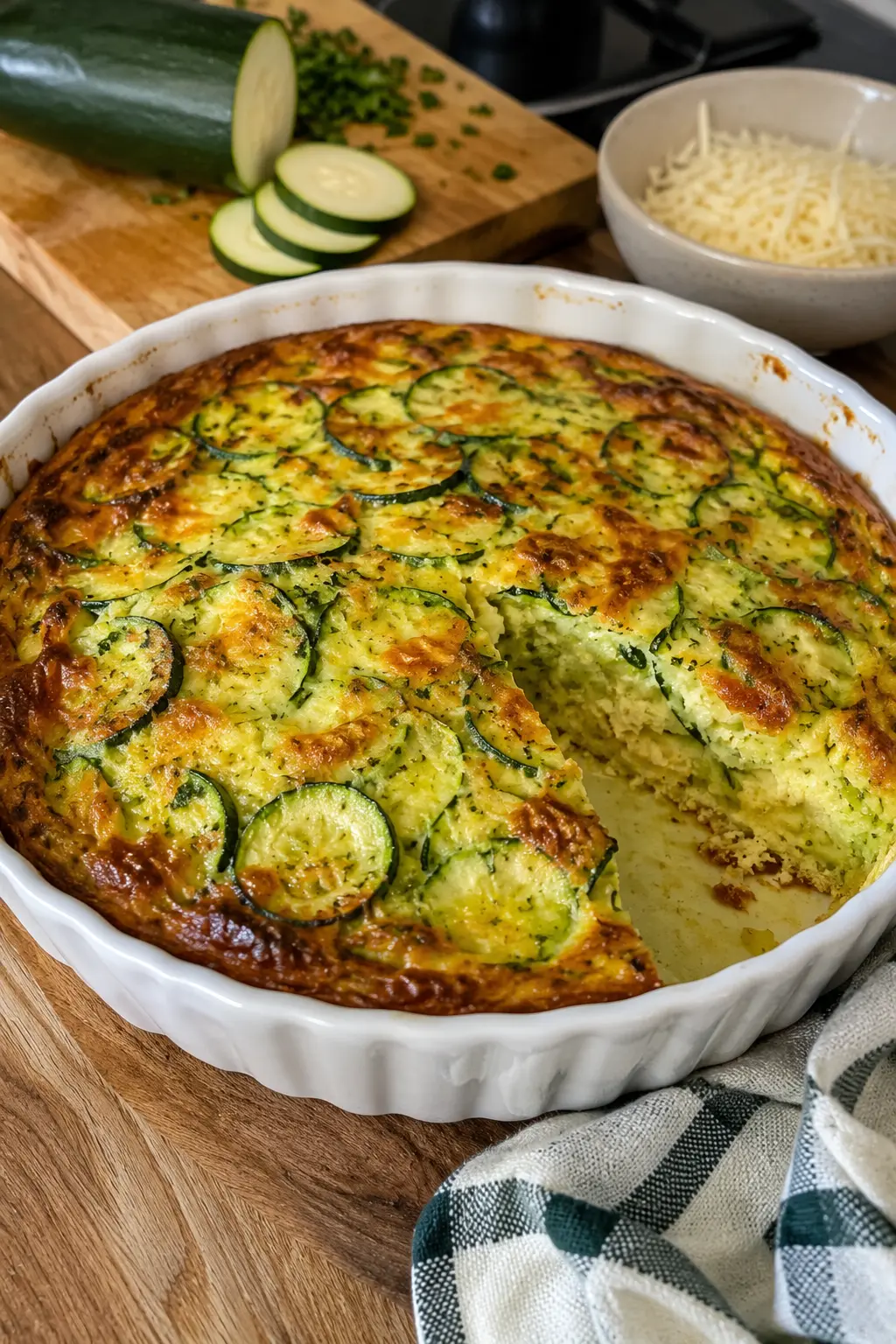 Flan de courgettes au parmesan - Facile fait maison