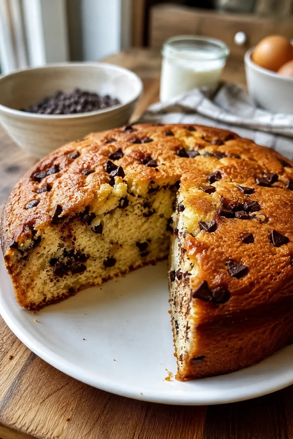 Gâteau au yaourt et pépites de chocolat - Facile fait maison