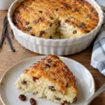 Gâteau de riz à la vanille et raisins secs - Facile fait maison