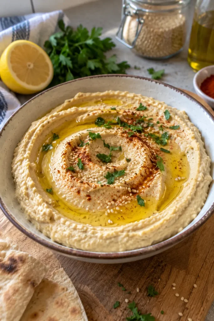 Houmous maison à la crème de sésame - Facile fait maison
