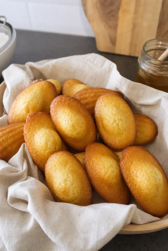 Madeleines au miel et fleur d'oranger - Facile fait maison