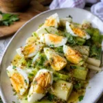 Poireaux vinaigrette et œufs durs - Facile fait maison
