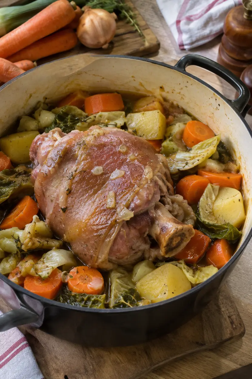 Potée de légumes d'automne au jarret de porc - Facile fait maison