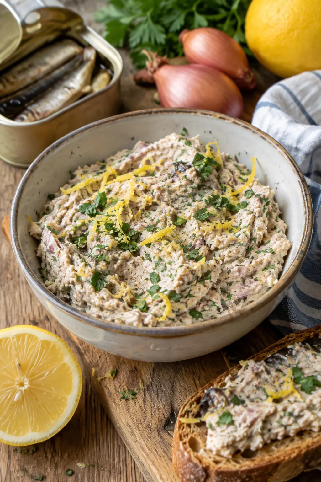 Rillettes de sardines au citron et échalotes - Facile fait maison