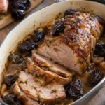 Rôti de porc aux pruneaux et cidre - Facile fait maison