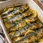 Sardines au four au citron et persillade - Facile fait maison