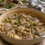 Sauté de veau aux olives et vin blanc - Facile fait maison