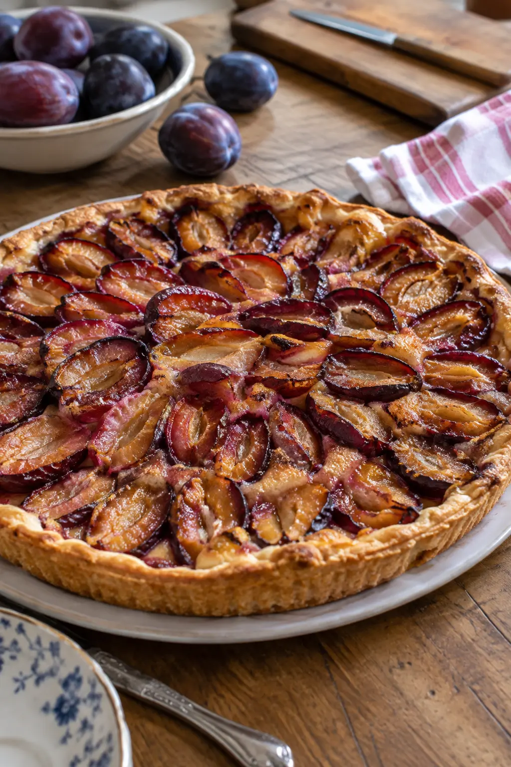Tarte aux quetsches alsacienne traditionnelle - Facile fait maison