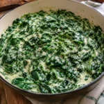 Épinards frais à la crème et ail - Facile fait maison