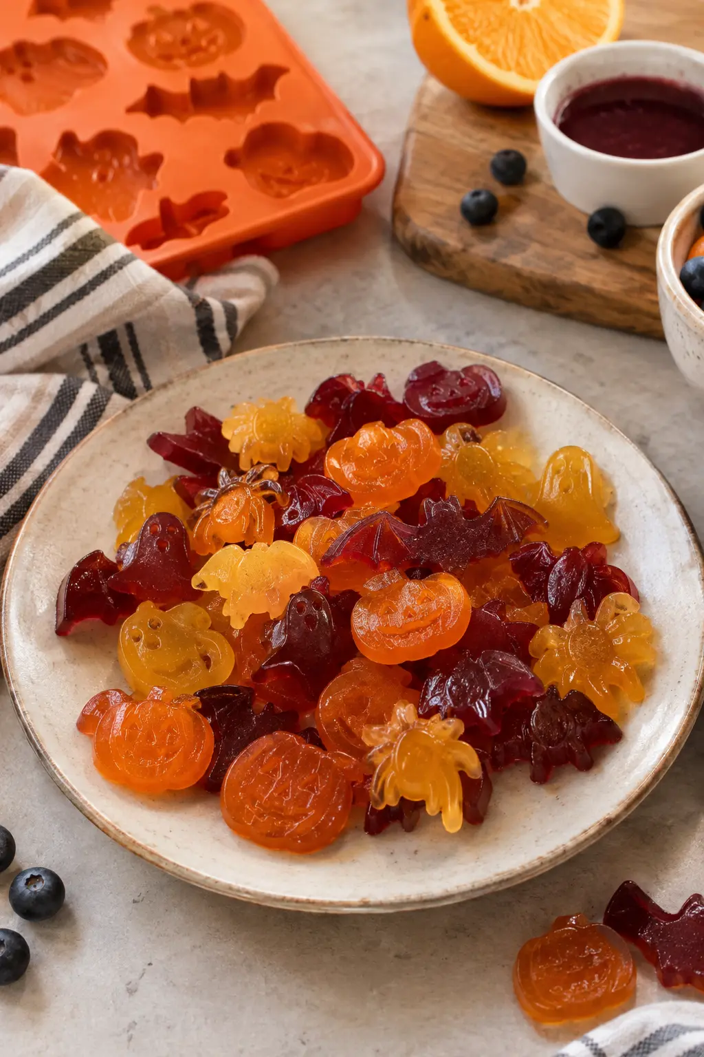 Bonbons gélifiés d'Halloween maison - Facile fait maison