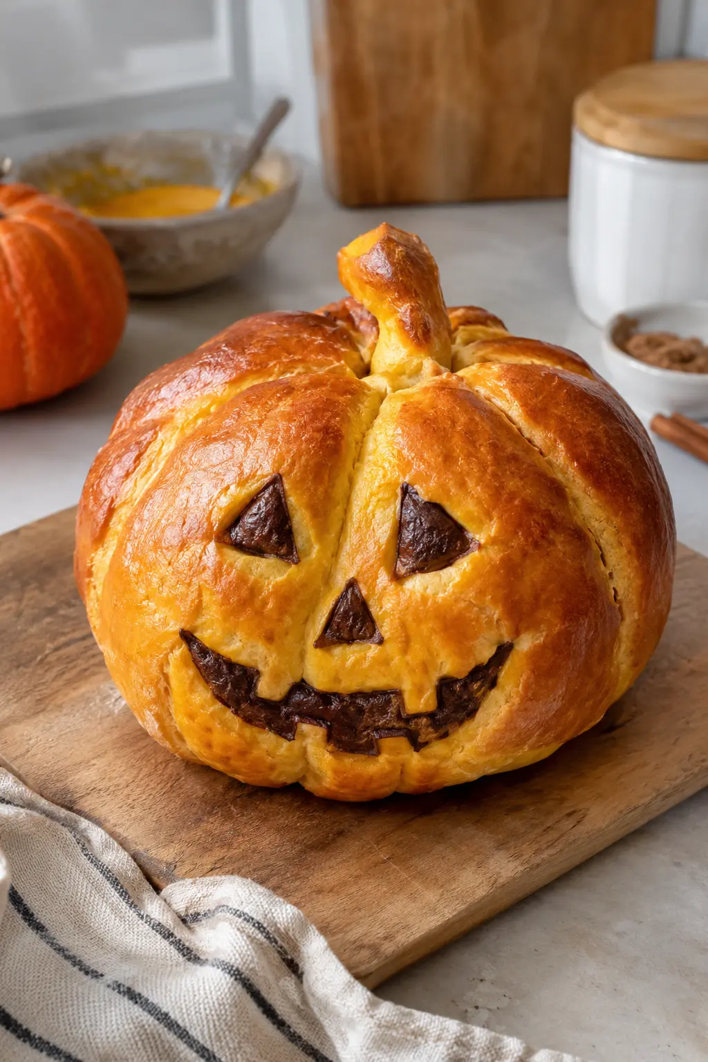 Brioche citrouille d'Halloween - Facile fait maison