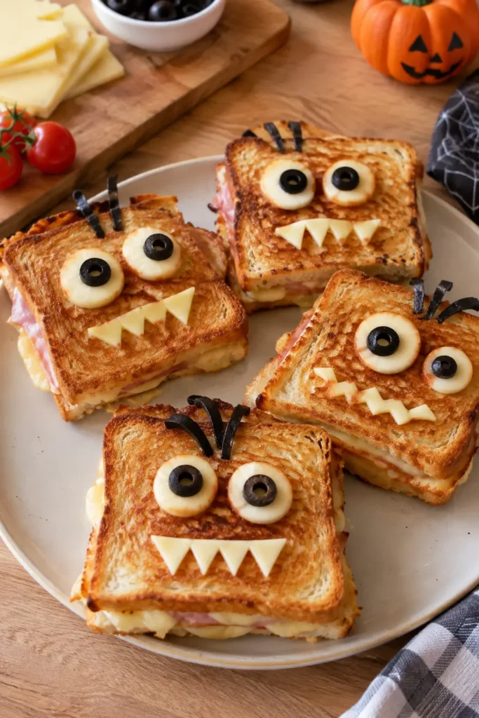 Croque-monsieur monstres d'Halloween - Facile fait maison