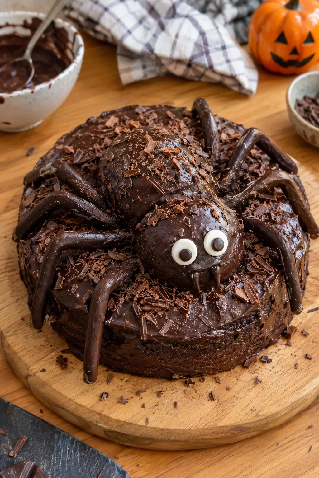 Gâteau araignée d'Halloween - Facile fait maison