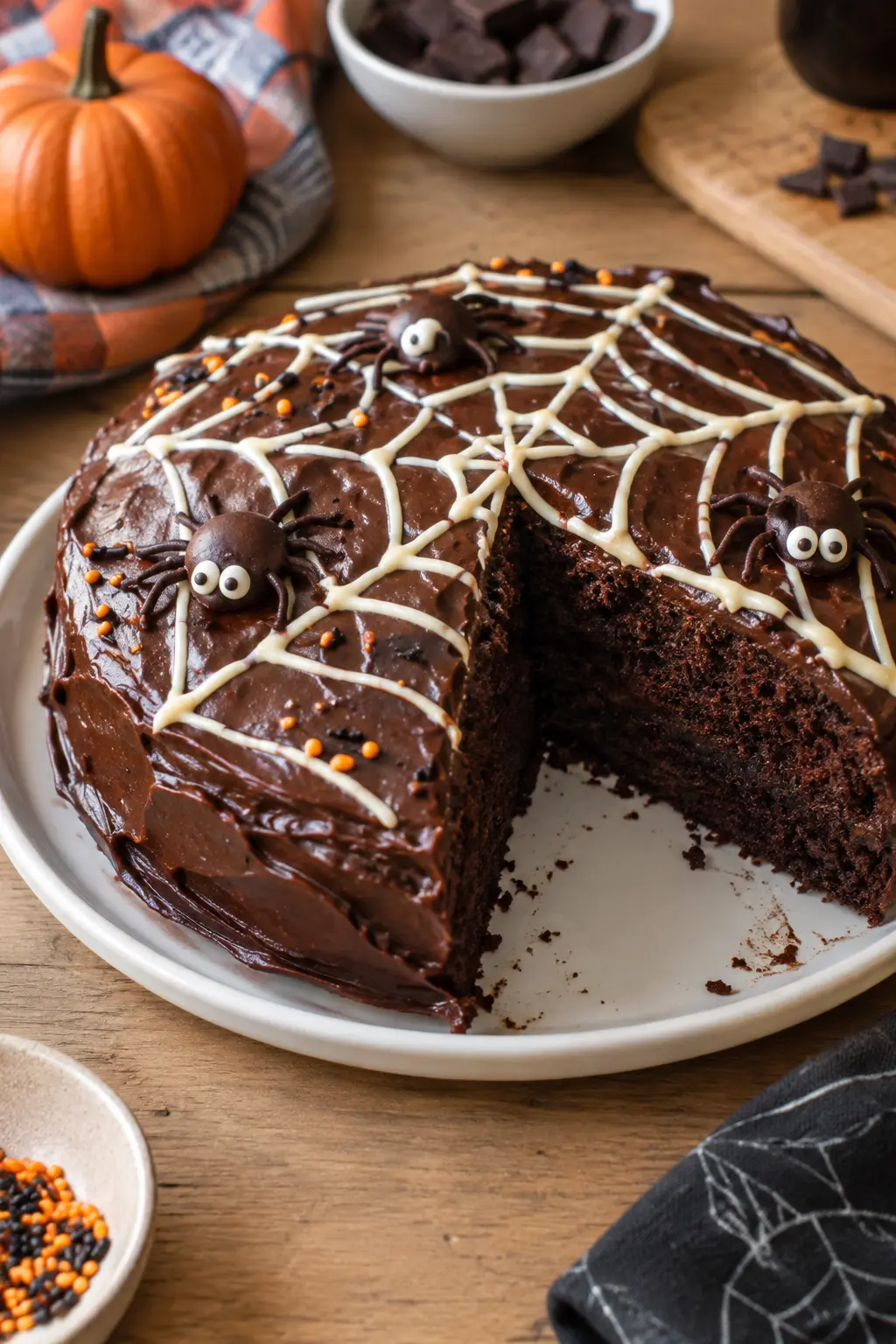 Gâteau au chocolat d'Halloween - Facile fait maison