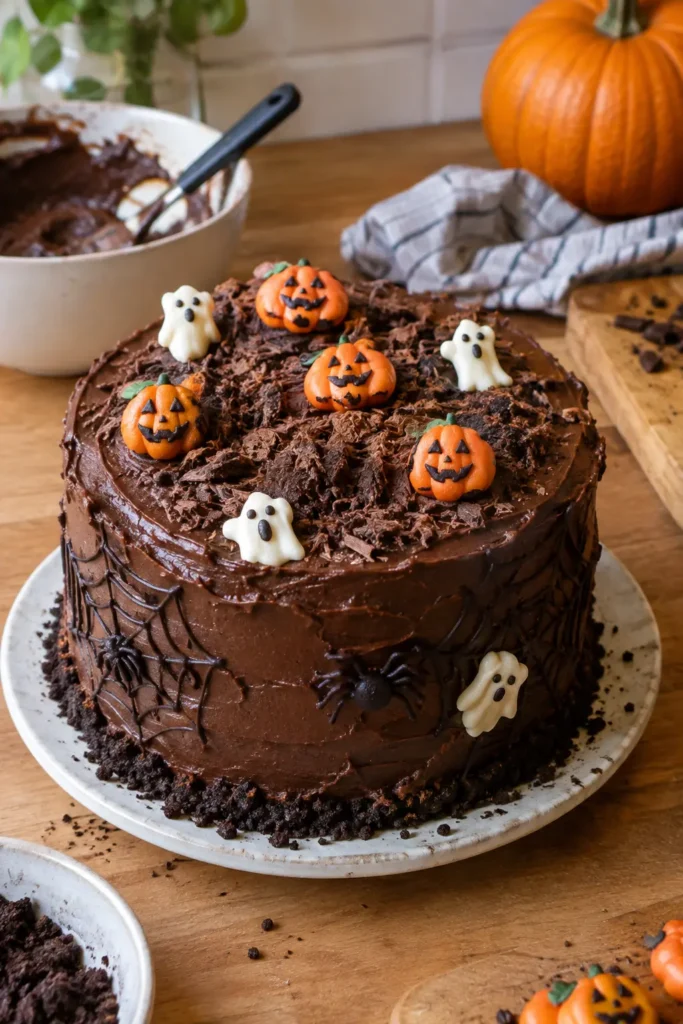 Gâteau d'anniversaire d'Halloween - Facile fait maison