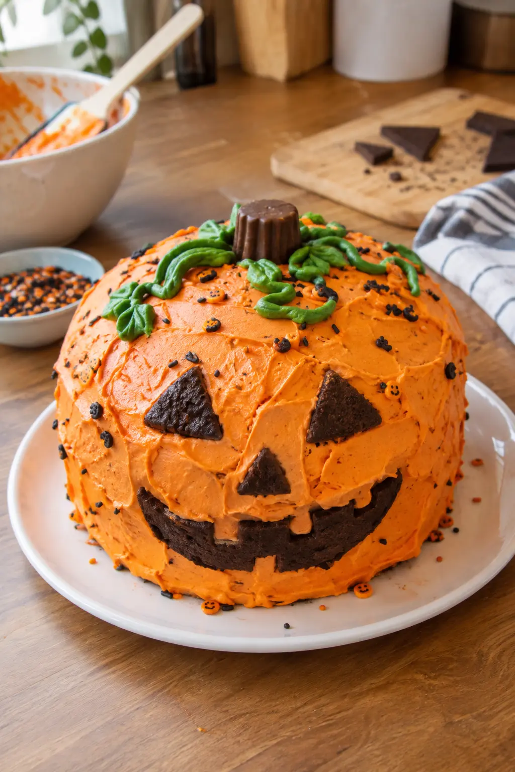 Gâteau d'Halloween pour maternelle - Facile fait maison