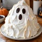 Gâteau fantôme d'Halloween à la meringue - Facile fait maison