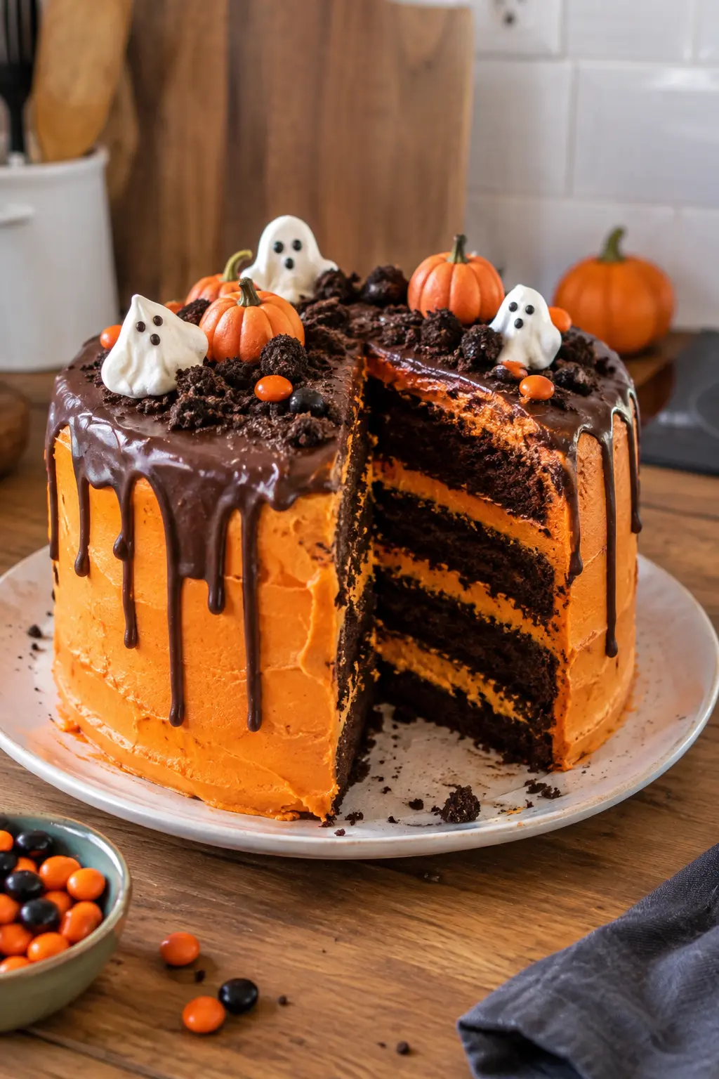 Layer cake d'Halloween - Facile fait maison