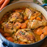 Poulet aux carottes mijoté - Facile fait maison